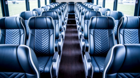 54 passenger charter bus inside carrollton