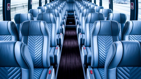 arlington 50 passenger charter bus interior