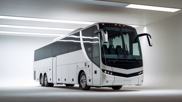 arlington 56 passenger charter bus