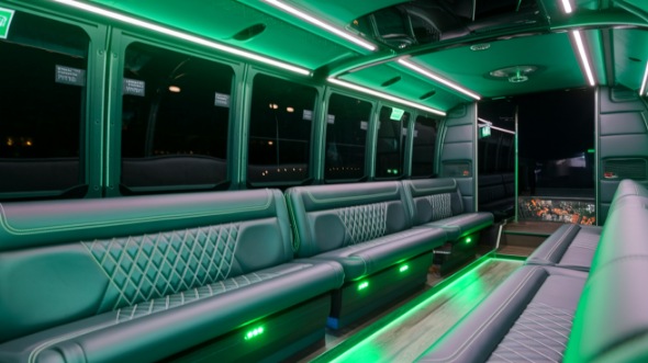 arlington party bus rental inside