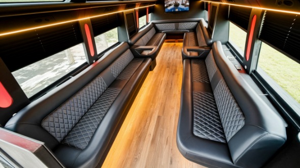 arlington sprinter limo rental interior
